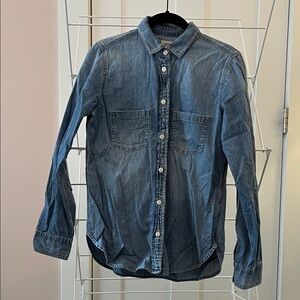 J. Crew Indigo Button Down Shirt